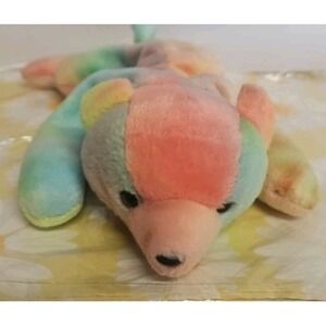 Ty Beanie Sammy 1999 Vintage Rainbow Colored Plush Bear‎